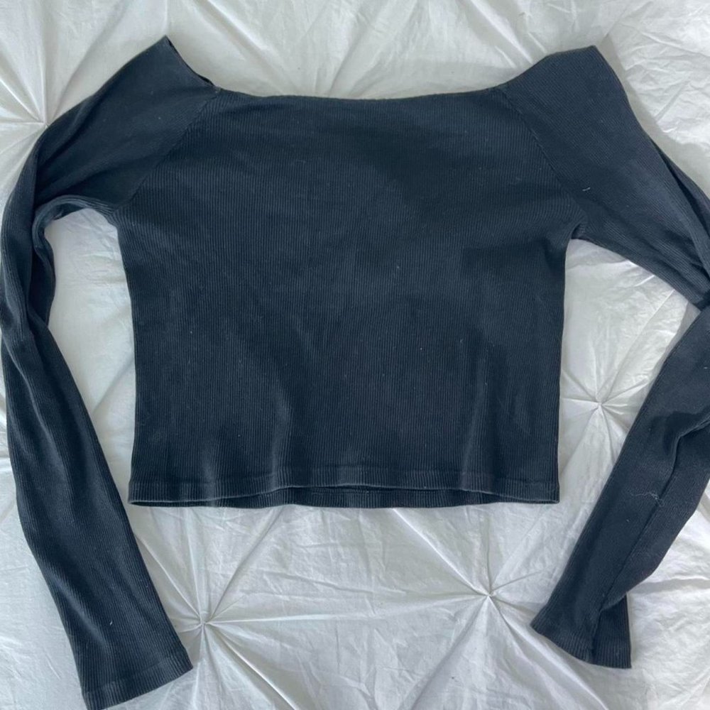 RARE Brandy Melville Mayson Off the Shoulder Black Top
